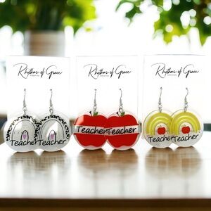 Teacher Earrings Collection: Show Your Passion for Teaching! 🍎 NWT Jewelry
